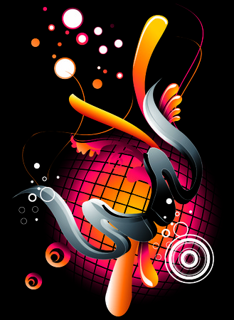 fantasy shapes and colorsのイラスト素材