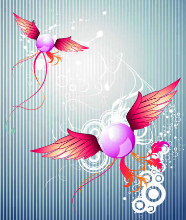 fantasy shapes and colorsのイラスト素材