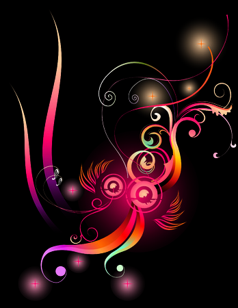 fantasy shapes and colorsのイラスト素材