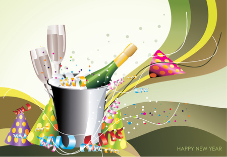 new year celebration vectorのイラスト素材