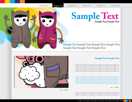 cartoon abstract vectorのイラスト素材