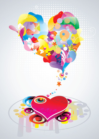 color abstract vector illustrationのイラスト素材