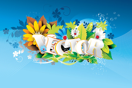 3d vector text illustrationのイラスト素材