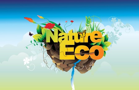 nature eco vectorのイラスト素材