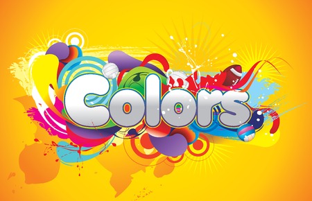 colors abstract vector illustrationのイラスト素材