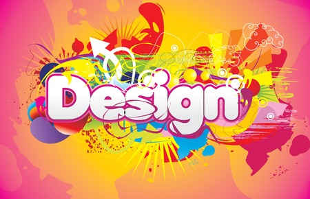 design abstract vector illustrationのイラスト素材