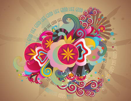 retro vector illustrationのイラスト素材