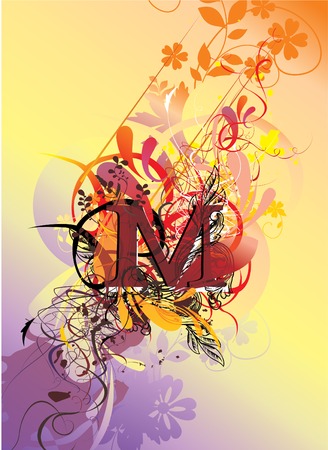 letter abstract vector compositionのイラスト素材