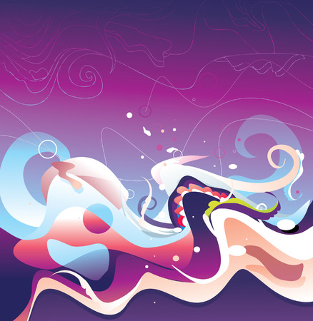 color motion abstract design vectorのイラスト素材