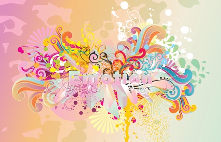 creative floral  vector illustrationのイラスト素材