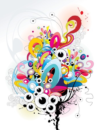 abstract vector illustrationのイラスト素材