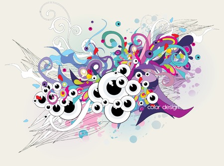 abstract vector illustrationのイラスト素材