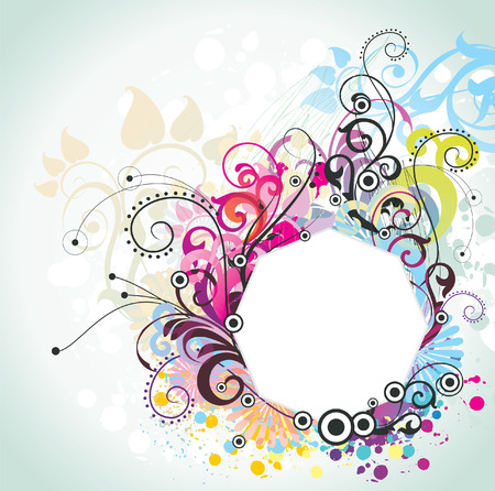 floral banner vector illustrationのイラスト素材