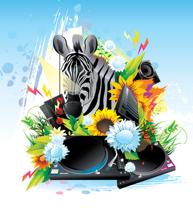 nature abstract vector illustrationのイラスト素材