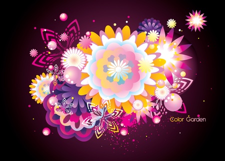 flower vector  illustrationのイラスト素材