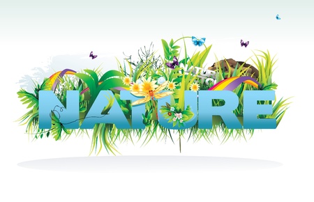 nature vector illustrationのイラスト素材