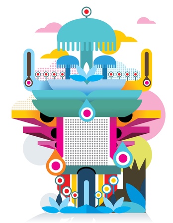 abstract fantasy vectorのイラスト素材