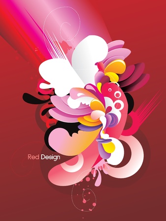 floral vector modern illustrationのイラスト素材