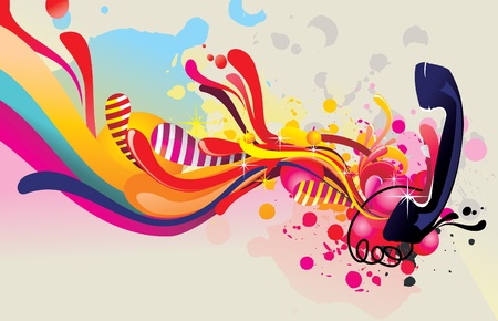 phone color vector illustrationのイラスト素材