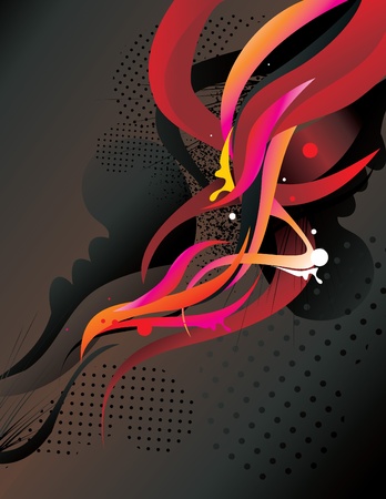 color curves vector illustration のイラスト素材