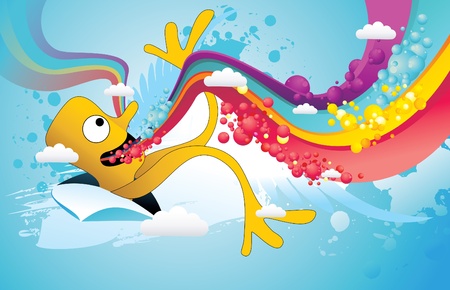 character abstract vector illustrationのイラスト素材