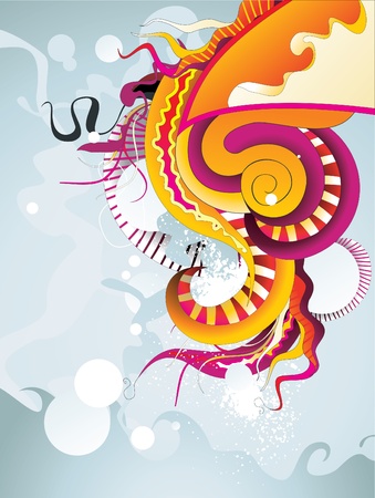 color abstract vector illustrationのイラスト素材