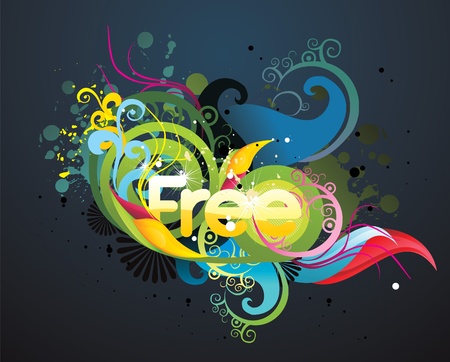 color neon vectorのイラスト素材