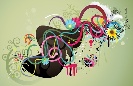 abstract vector illustrationのイラスト素材