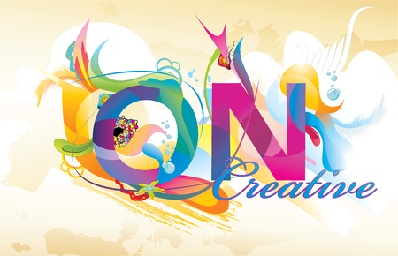 letters color vector illustrationのイラスト素材