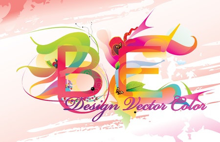 letters color vector illustrationのイラスト素材