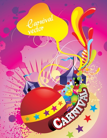 carnival circus abstract vectorのイラスト素材