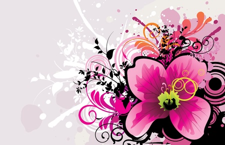 flower vector illustration designのイラスト素材