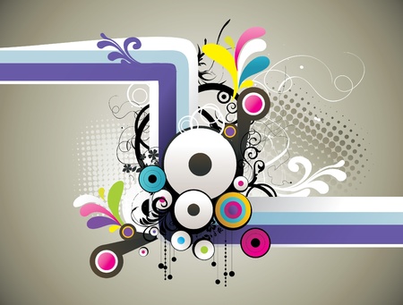 circles color vector illustrationのイラスト素材