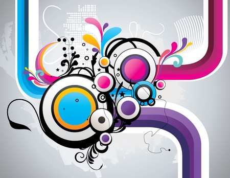 circles color vector illustrationのイラスト素材