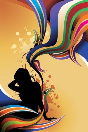 color people shape vectorのイラスト素材