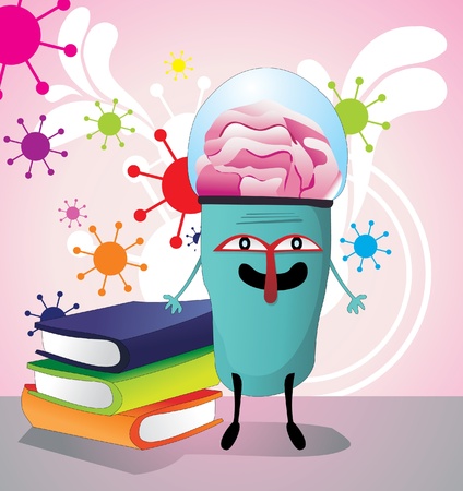 smart creature vectorのイラスト素材