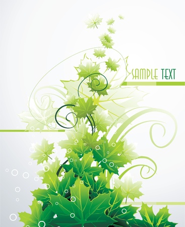 leaves backgroundのイラスト素材