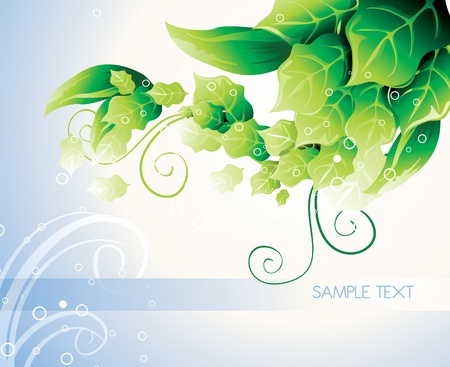 leaves backgroundのイラスト素材