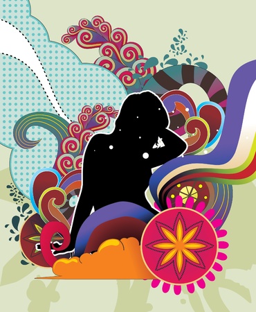 people abstract shapeのイラスト素材