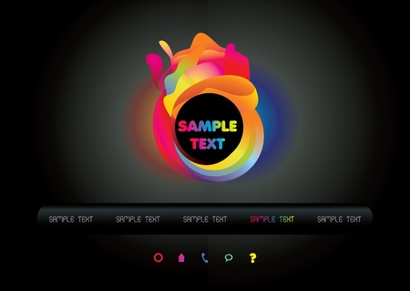 website color circles vectorのイラスト素材