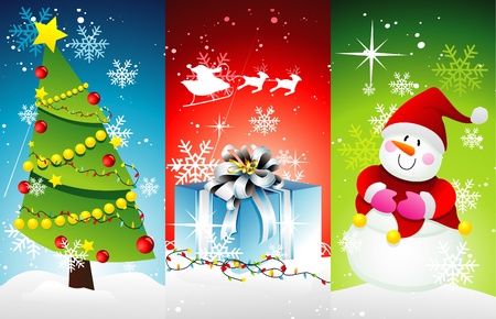 christmas scene vector illustrationのイラスト素材