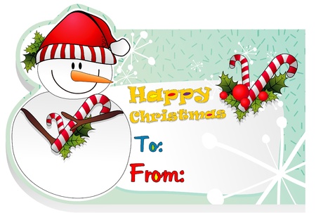 christmas present card vectorのイラスト素材