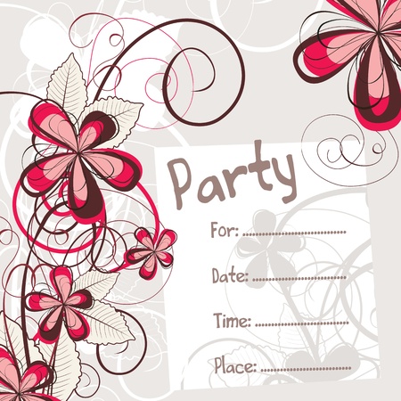 party vector invitationのイラスト素材