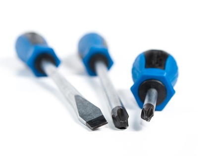 Set of turn-screws isolated in studioの写真素材