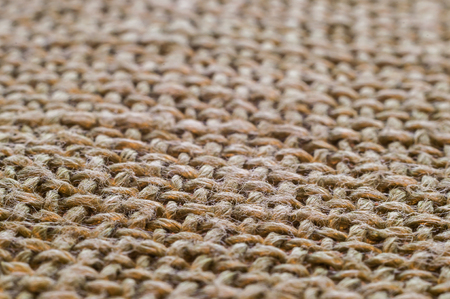 Macro Of Cotton Surface Of Brown Fabricの写真素材