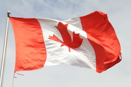Canadian flagの写真素材