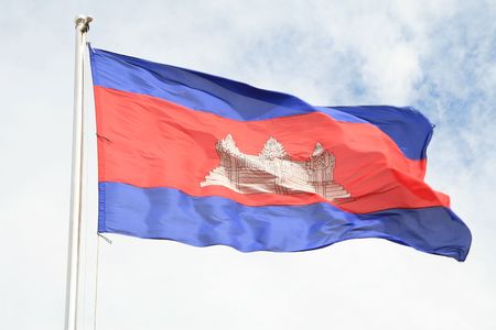 Cambodian flagの写真素材