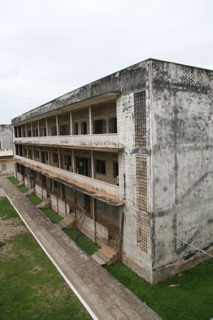 Tuol Sleng prison in Phnom Penh, Cambodiaのeditorial素材