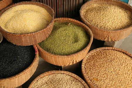 Spices on Vietnamese food marketの写真素材