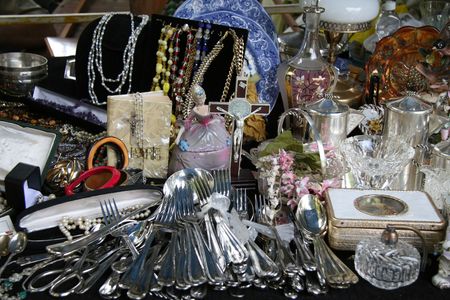Antique market in San Telmo Buenos Aires.の写真素材